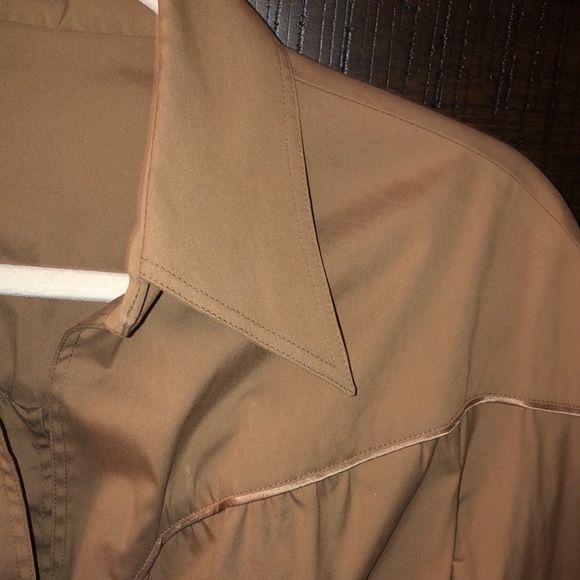 AUTHENTIC GUCCI VINTAGE Y2K COWBOY BUTTON DOWN SHIRT 44 ITALY LG US - Picture 2 of 7